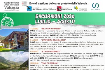 Calendario Escursioni Guide Ufficilai luglio - agosto